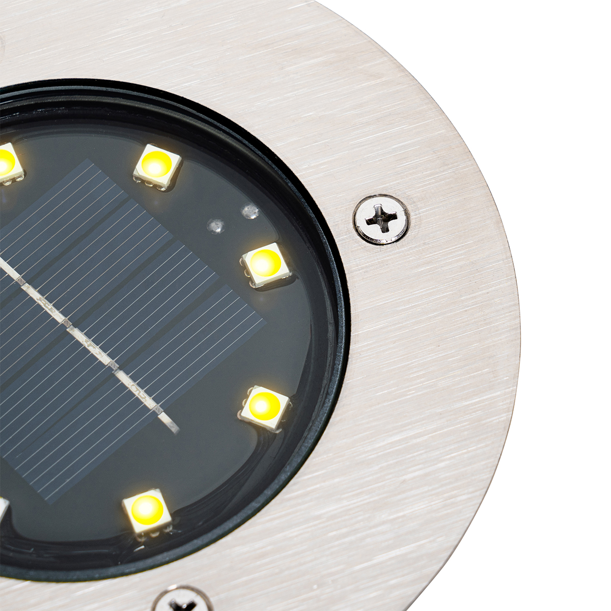 6er Set Bodenstrahler Stahl inkl. LED IP65 Solar Terry