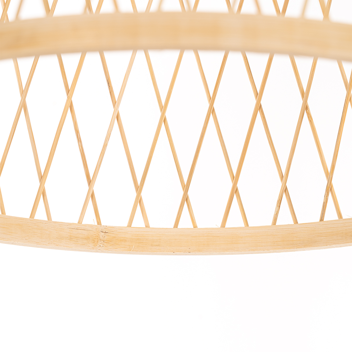 lampe suspendue d'extérieur rurale en rotin 40x55 cm - calamus