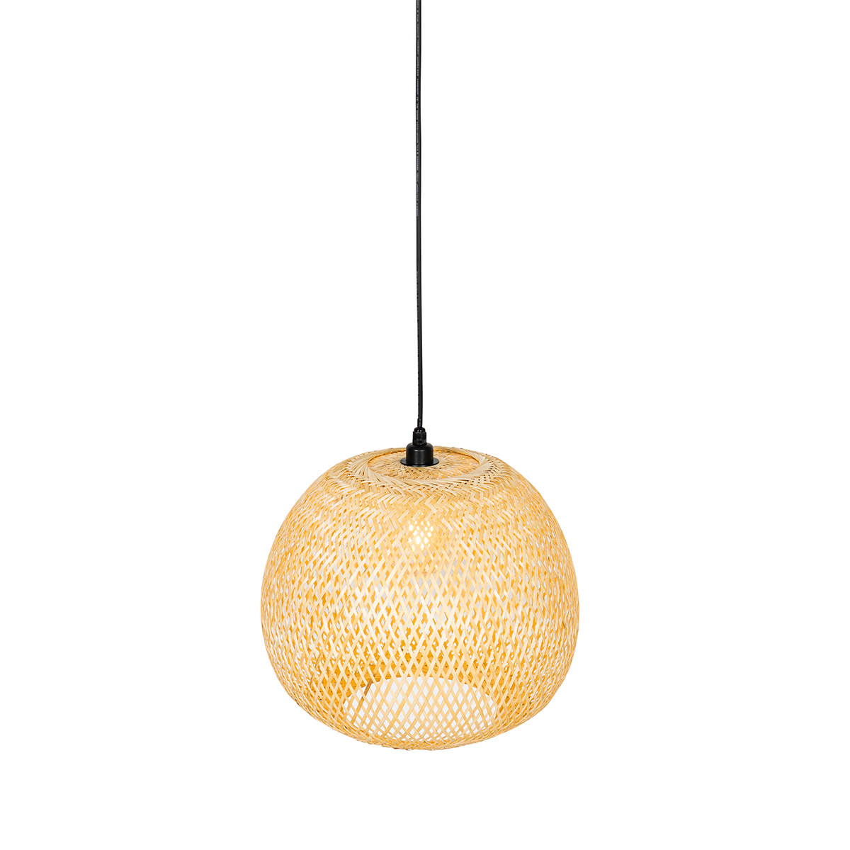 Lámpara colgante de exterior de bambú estilo oriental IP44 - Rafael