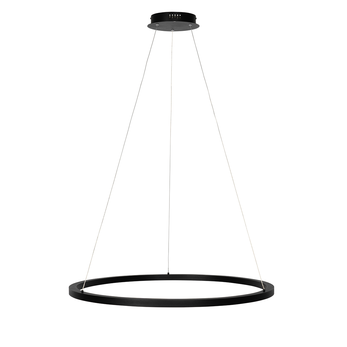 Lámpara colgante negra 80 cm con LED regulable en 3 pasos - Girello