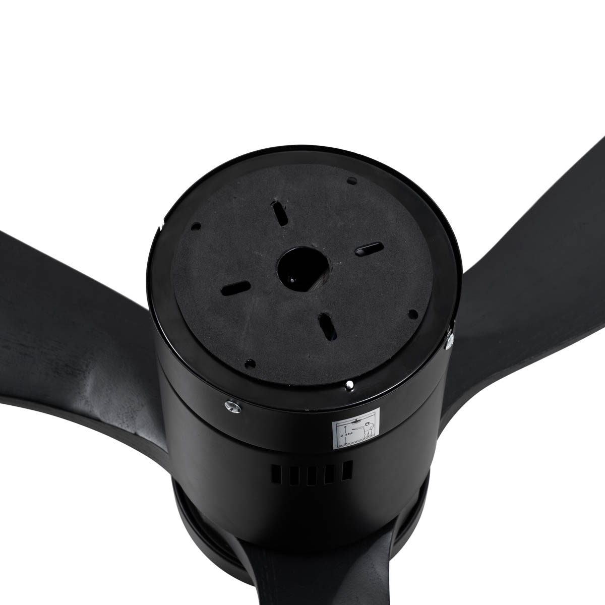 Smarter Deckenventilator schwarz 132cm inkl. LED Dimmbar mit Fernbedienung - Sofia