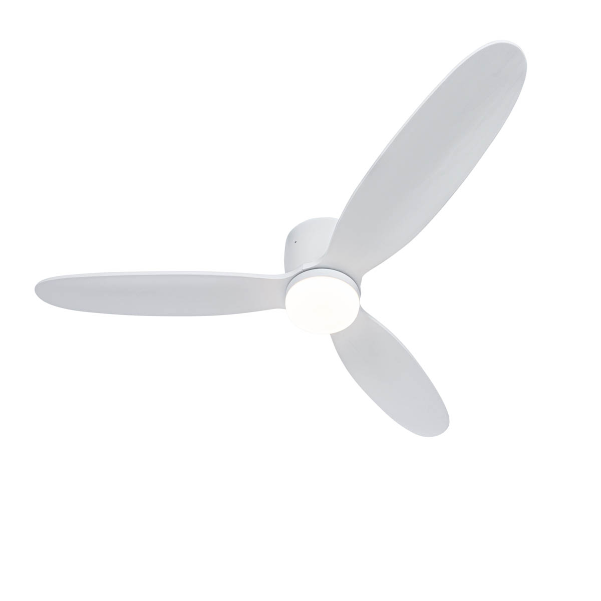 Ventilatore da soffitto bianco 132 cm con LED dimmerabile e telecomando - Sofio