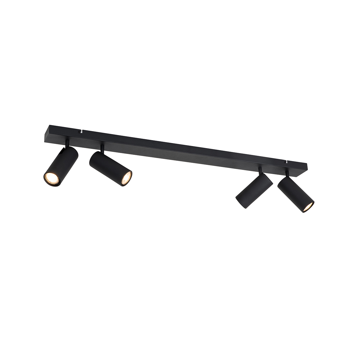 Moderné stropné bodové svietidlo čierne 4-žiarovkové nastaviteľné - Renna