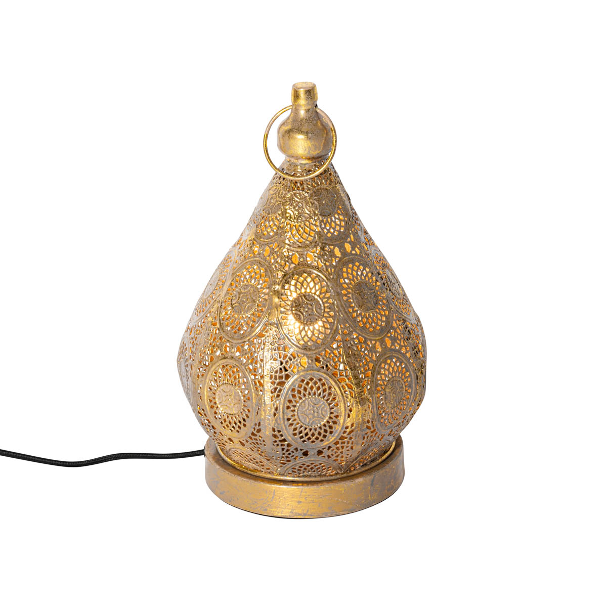 Lampă de masă orientală aurie 19 cm - Mowgli