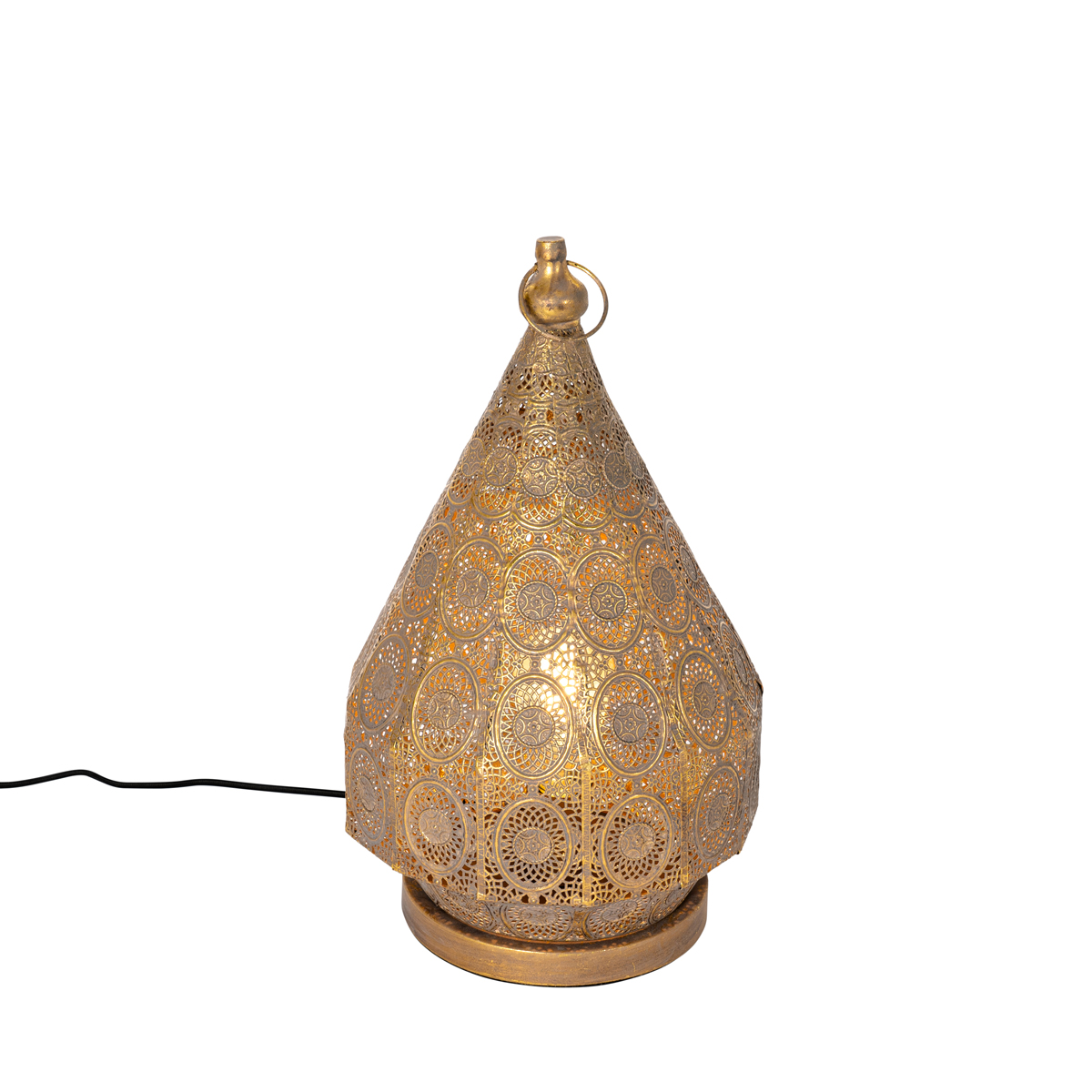 Orientalisk bordslampa guld 26 cm – Mowgli