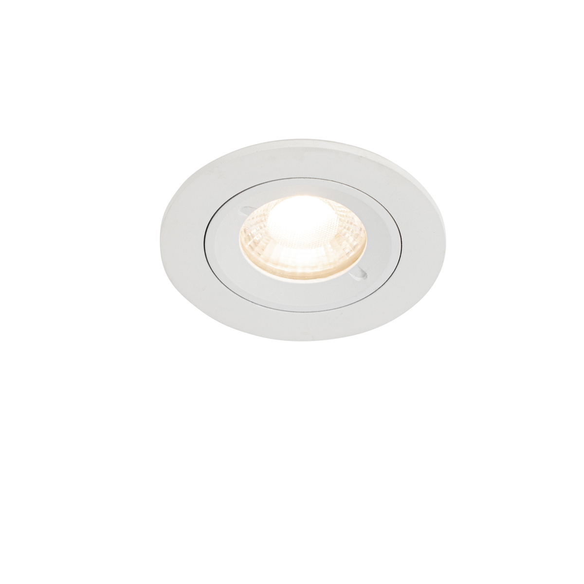 Levně Moderní vestavné bodové svítidlo bílé kulaté IP44 - Xena Round