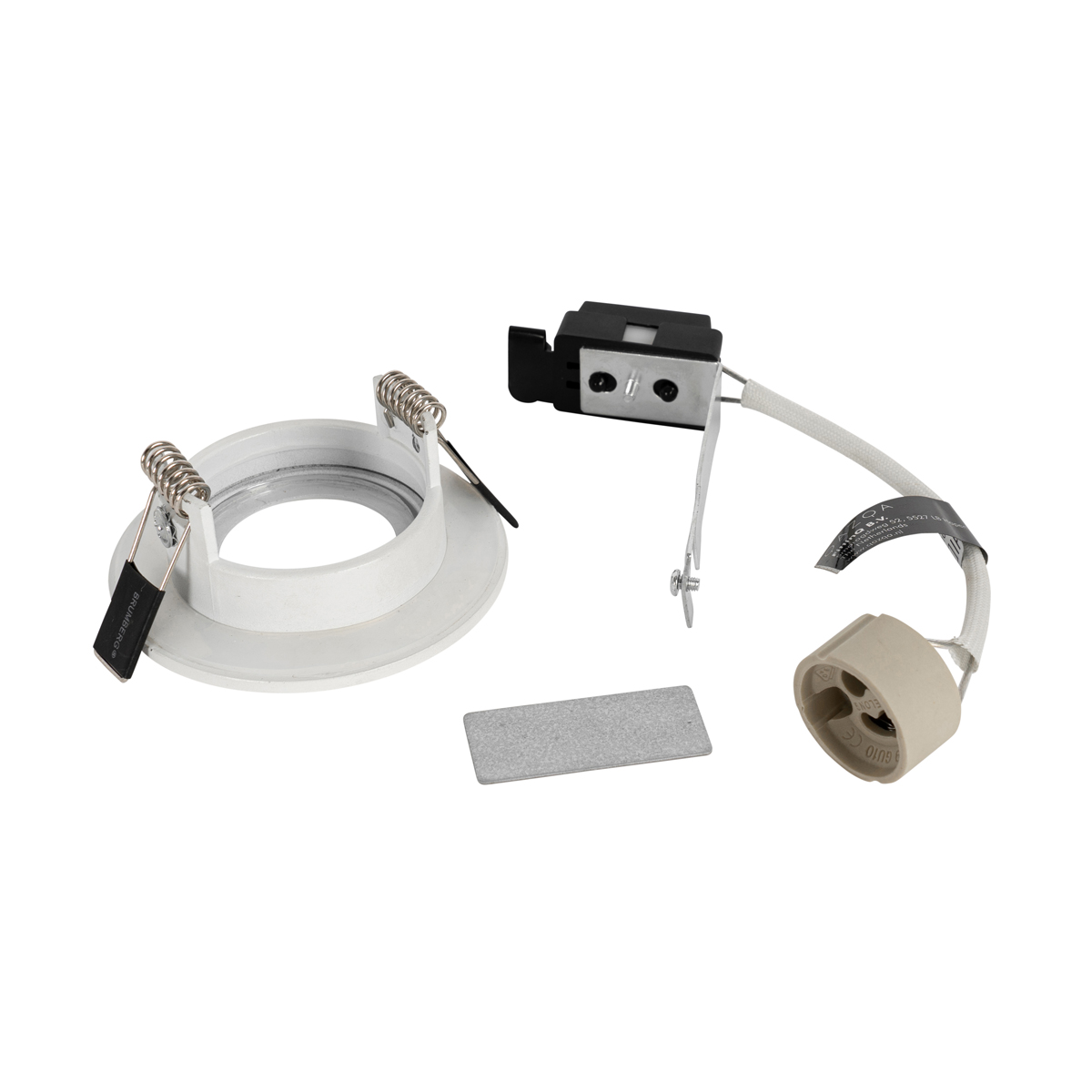 Set of 12 Recessed Spotlights White Round GU10 50mm IP44 - Xena