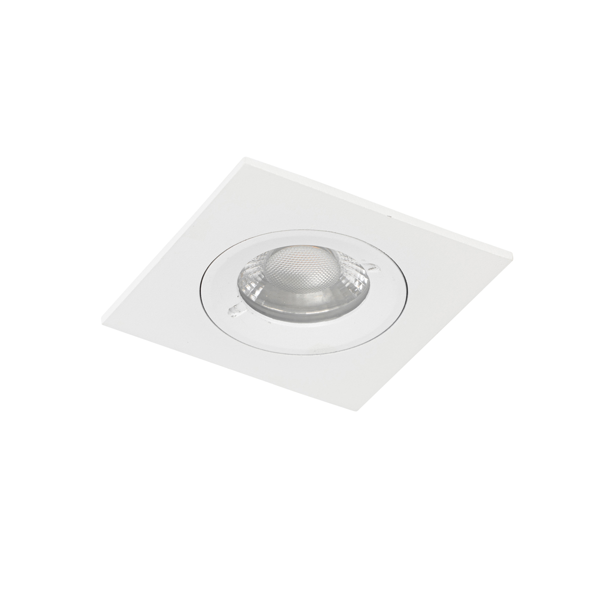 Set of 12 Recessed Spotlights White Square GU10 50mm IP44 - Xena