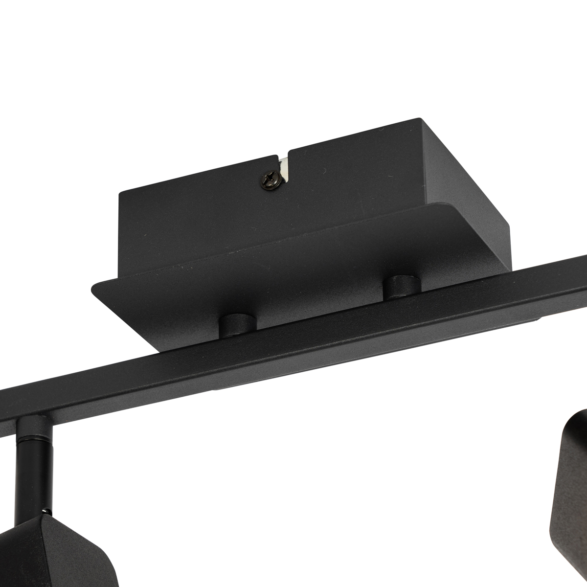 Plafoniera moderna nera con LED 2 luci - Nola