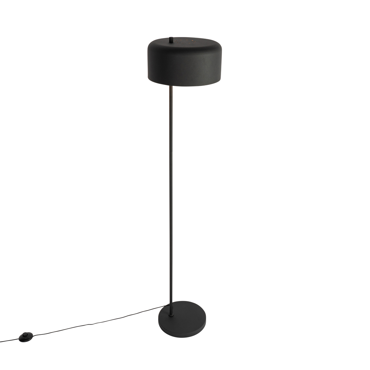 Retro Floor Lamp Black with Gold Interior - Jinte