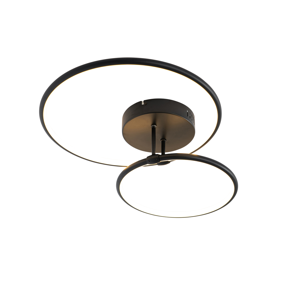 Design Deckenleuchte Schwarz inkl. LED 3-stufig dimmbar 2-flammig - Joaniqa