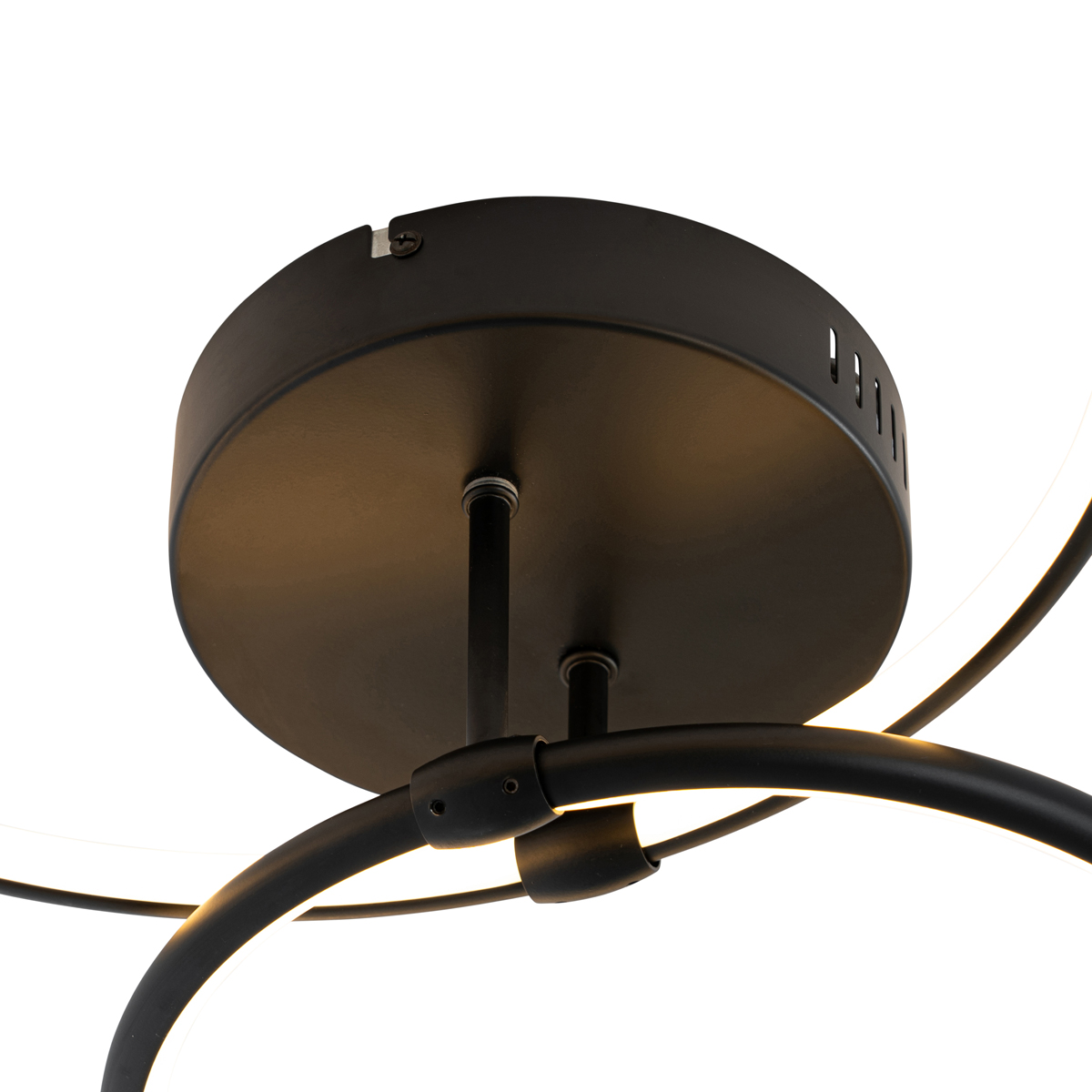 Design Deckenleuchte Schwarz inkl. LED 3-stufig dimmbar 2-flammig - Joaniqa