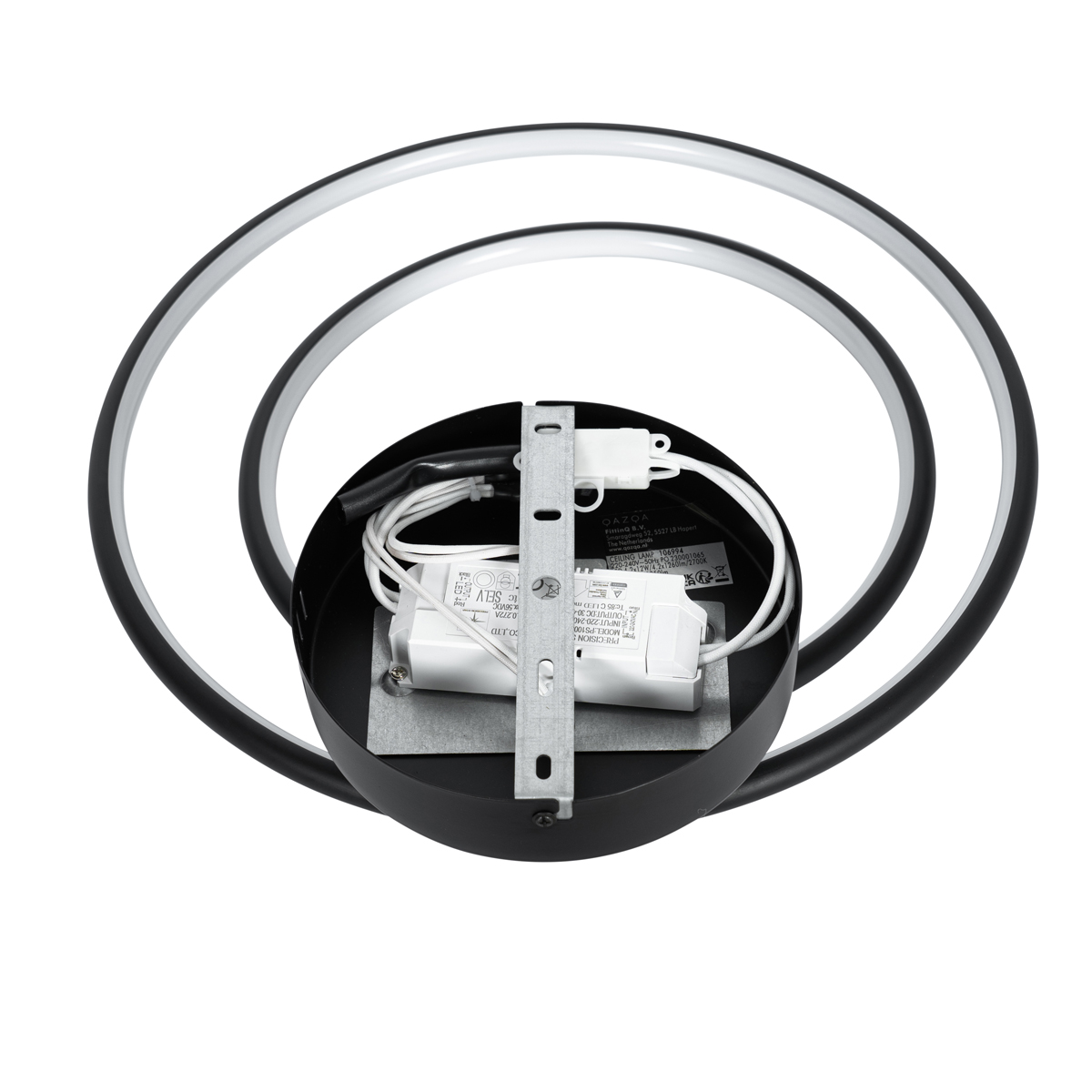 Design Deckenleuchte Schwarz inkl. LED 3-stufig dimmbar 2-flammig - Joaniqa