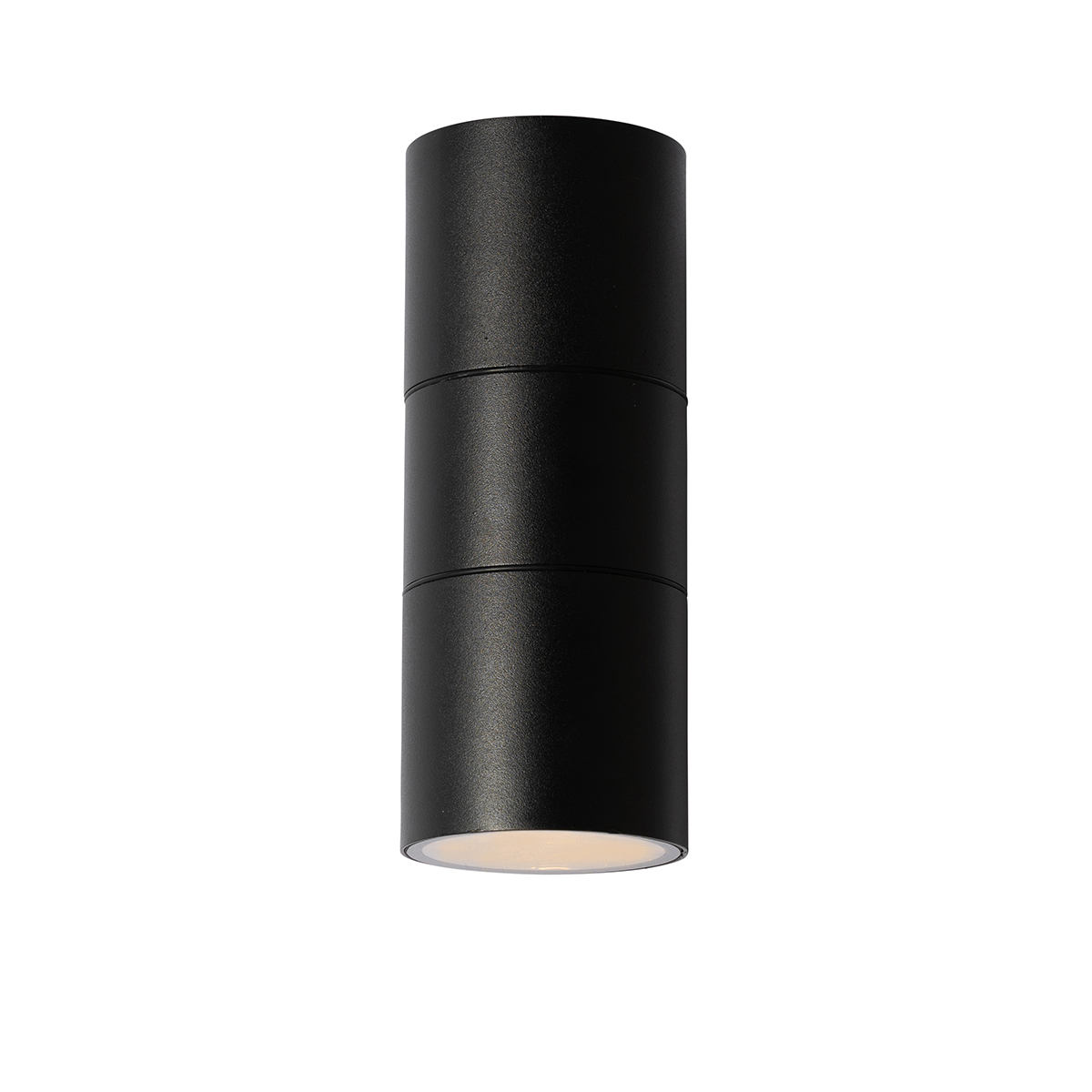 Aplique de pared exterior moderno negro 2 luces AR70 IP44 - Duo