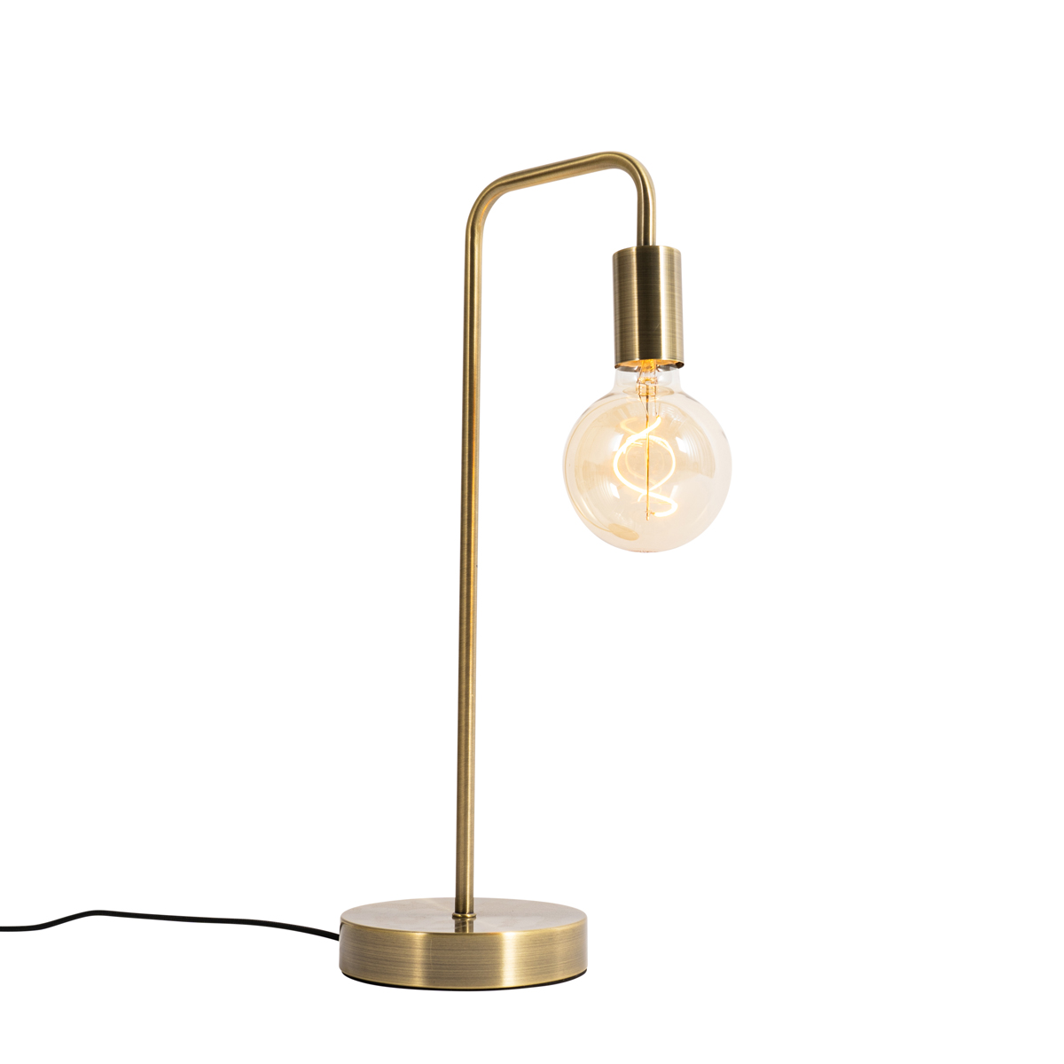 Levně Moderní stolní lampa bronzová - Facil