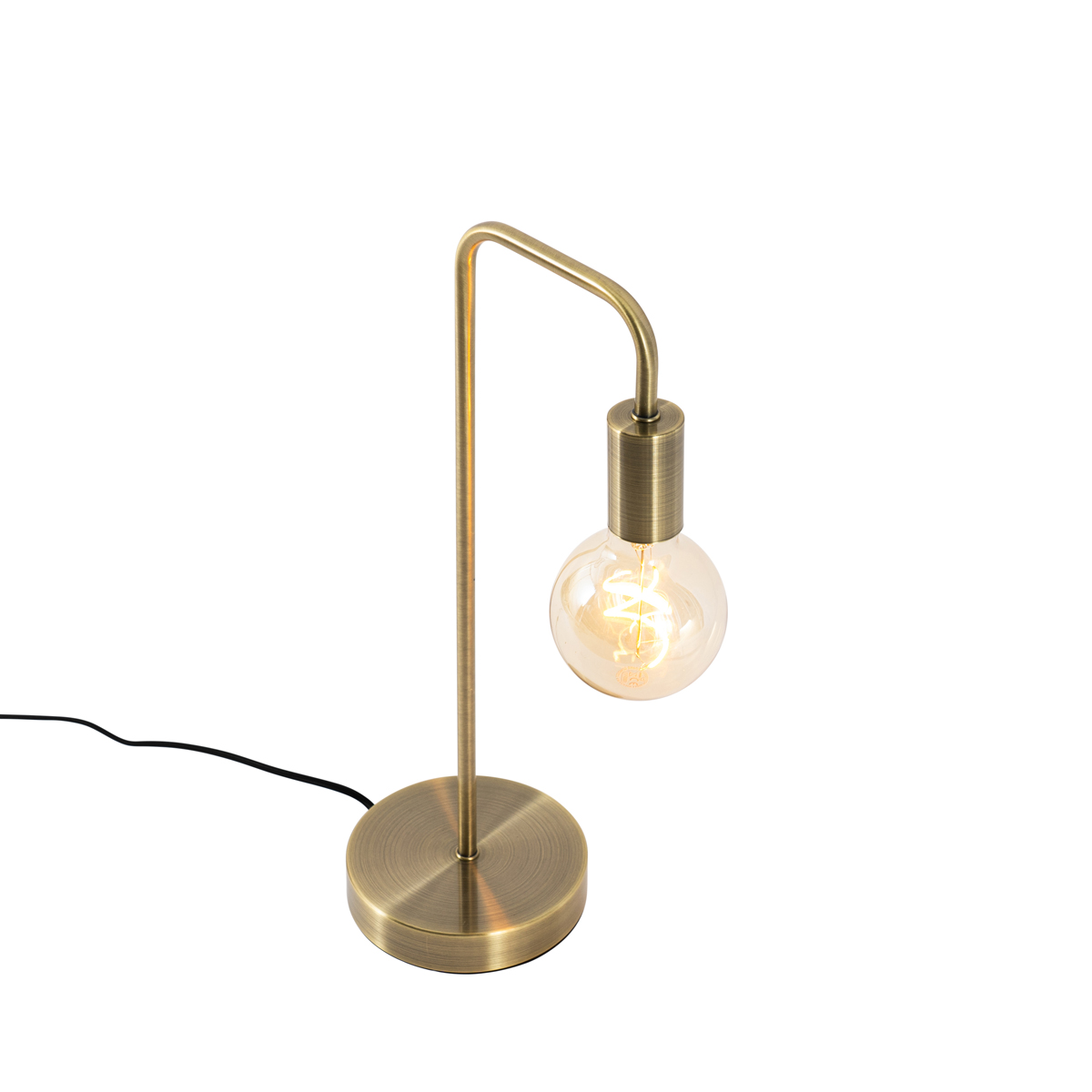 Lámpara de mesa moderna bronce - Facil