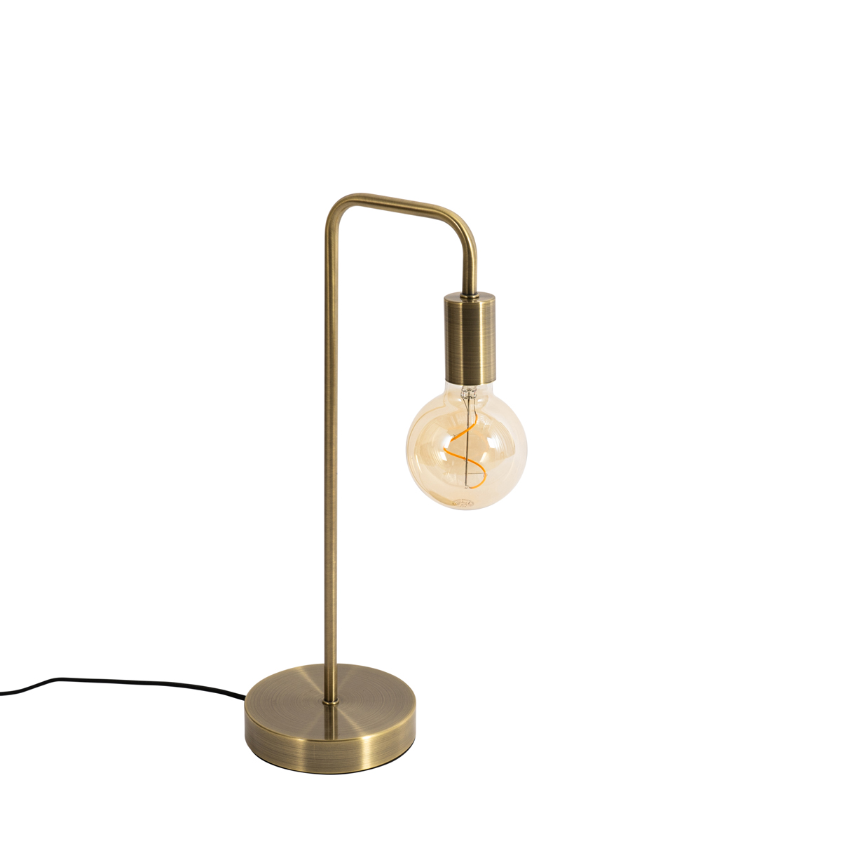 Lámpara de mesa moderna bronce - Facil