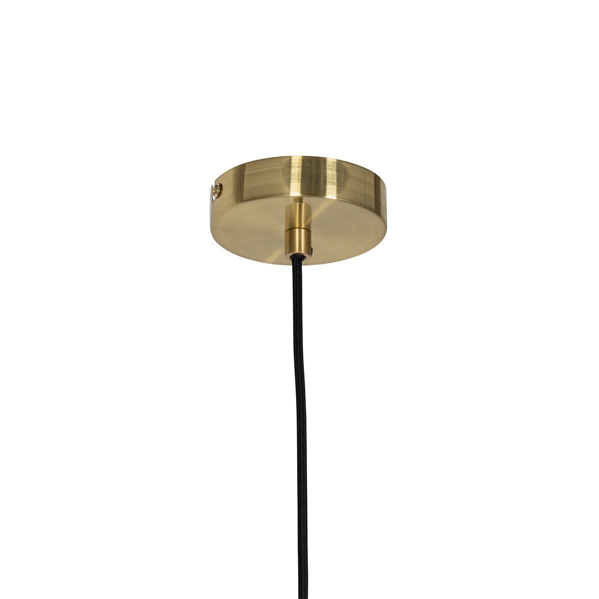 Lampada a sospensione Art Déco oro con vetro - Laura
