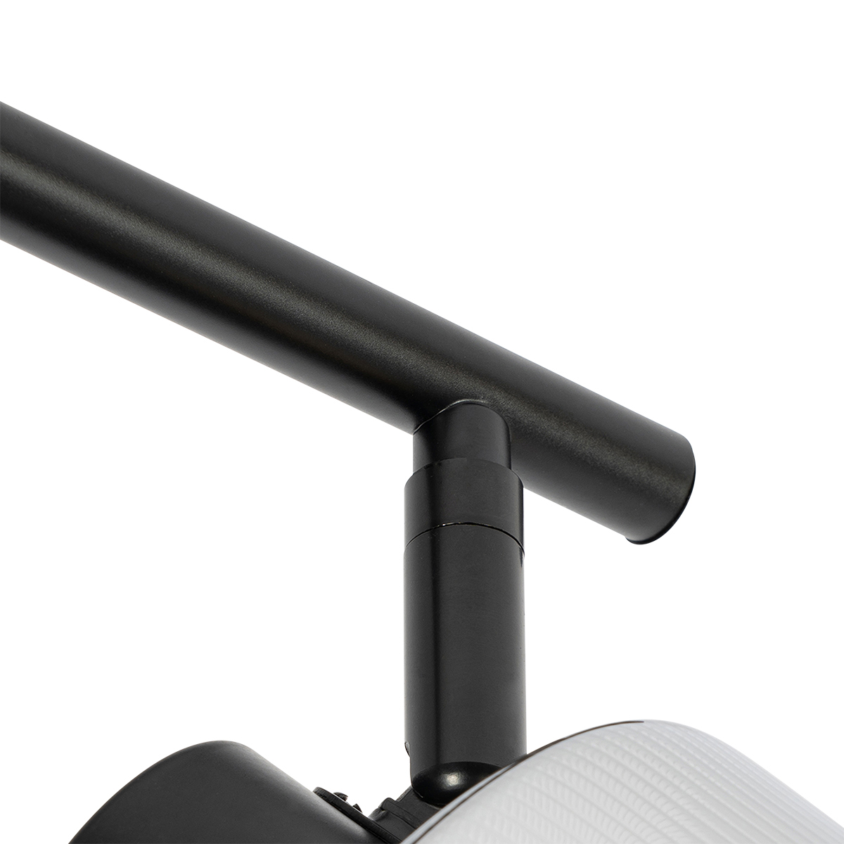 spot de plafond noir avec verre fumé 3 lumières orientable - laura