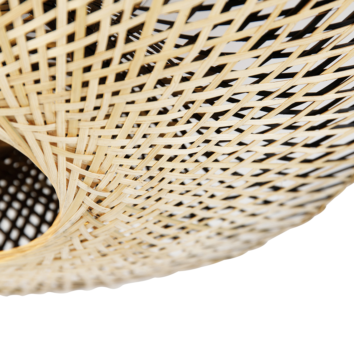 Lampada da soffitto orientale in bambù 50 cm - Rina