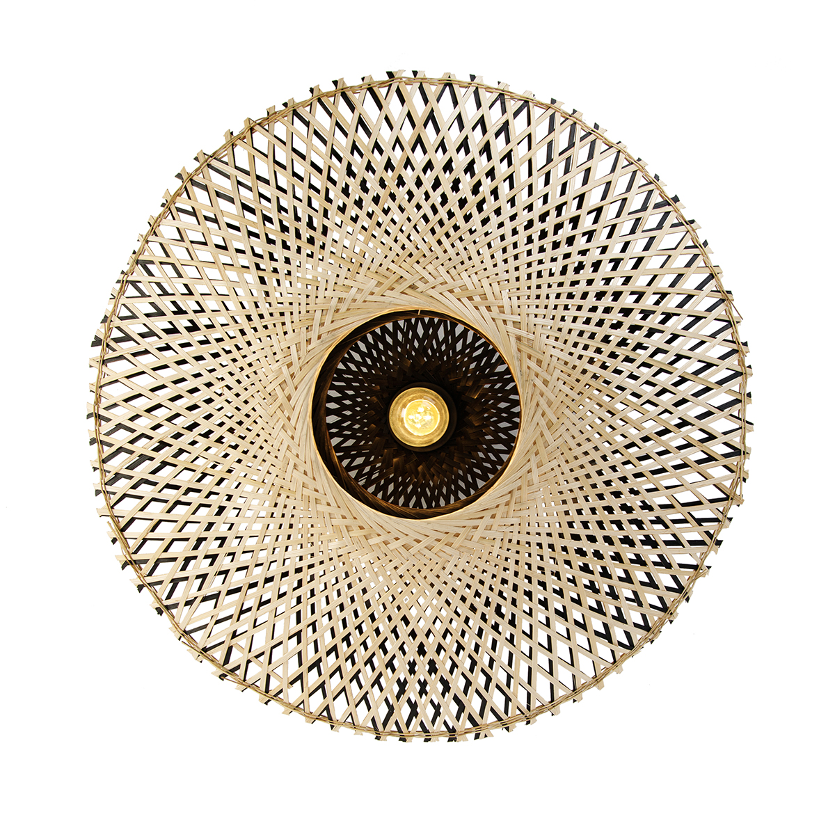 Lampada da soffitto orientale in bambù 50 cm - Rina