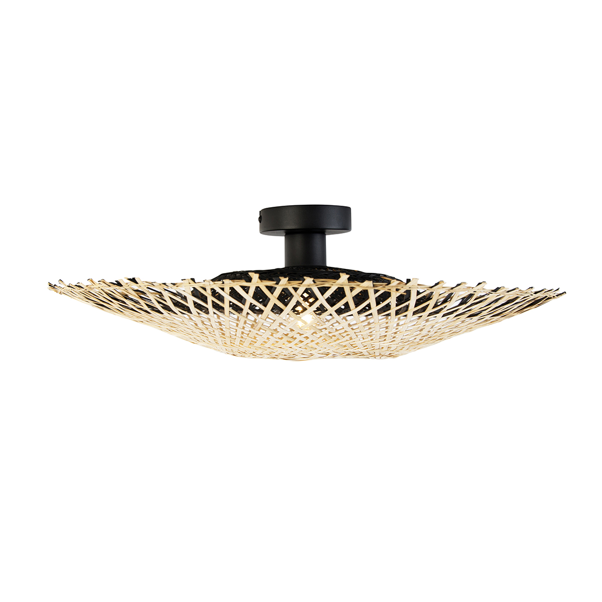 Lampada da soffitto orientale in bambù 50 cm - Rina