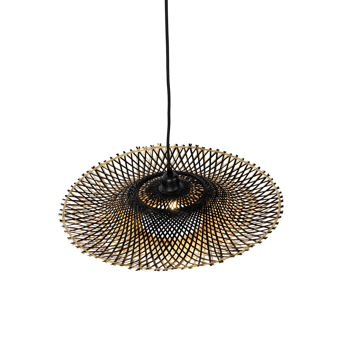 Lampada a sospensione orientale in bambù 50 cm - Rina
