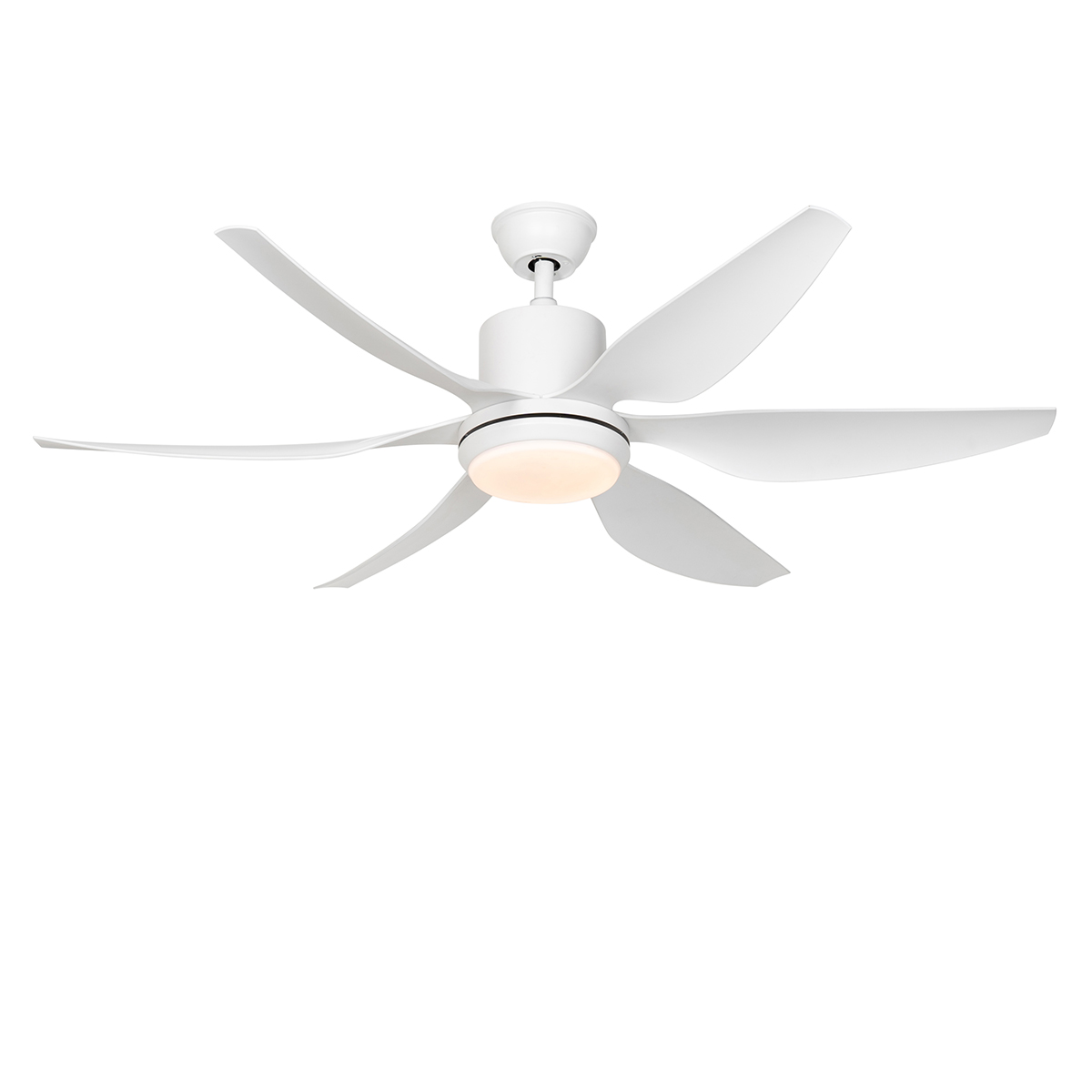 E-shop Stropný ventilátor biely vrátane LED a diaľkového ovládania - Tak
