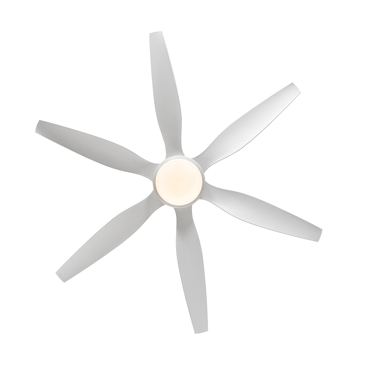 Deckenventilator Weiß 137cm inkl. LED Dimmbar mit Fernbedienung - Tak
