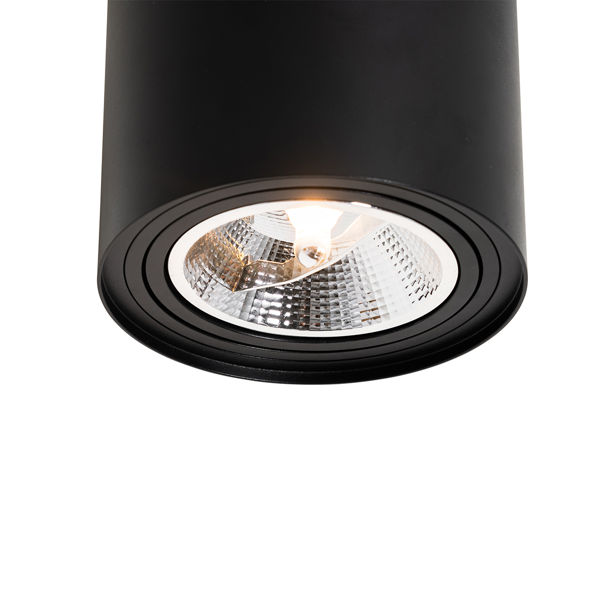 Faretto da soffitto moderno nero orientabile e inclinabile AR111 - Rondoo Up