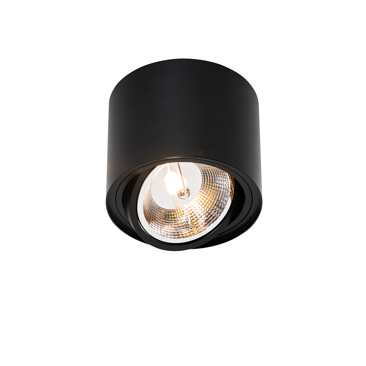 Faretto da soffitto moderno nero orientabile e inclinabile AR111 - Rondoo Up