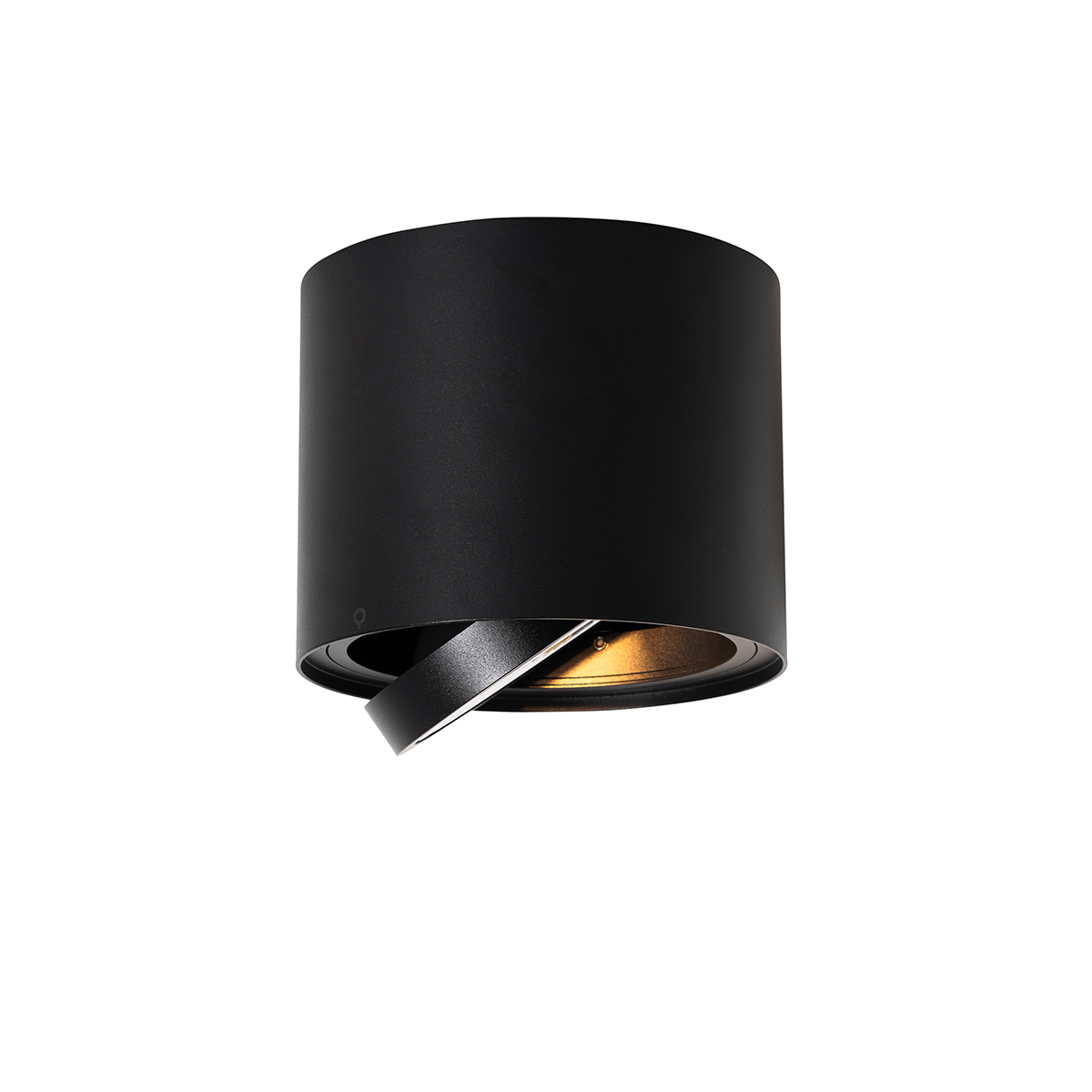 Spot de plafond intelligent noir orientable avec Wifi GU10 111mm - Rondoo Up