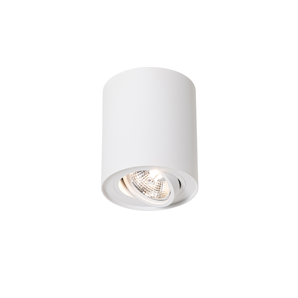 spot de plafond moderne blanc orientable et inclinable ar70 - rondoo up