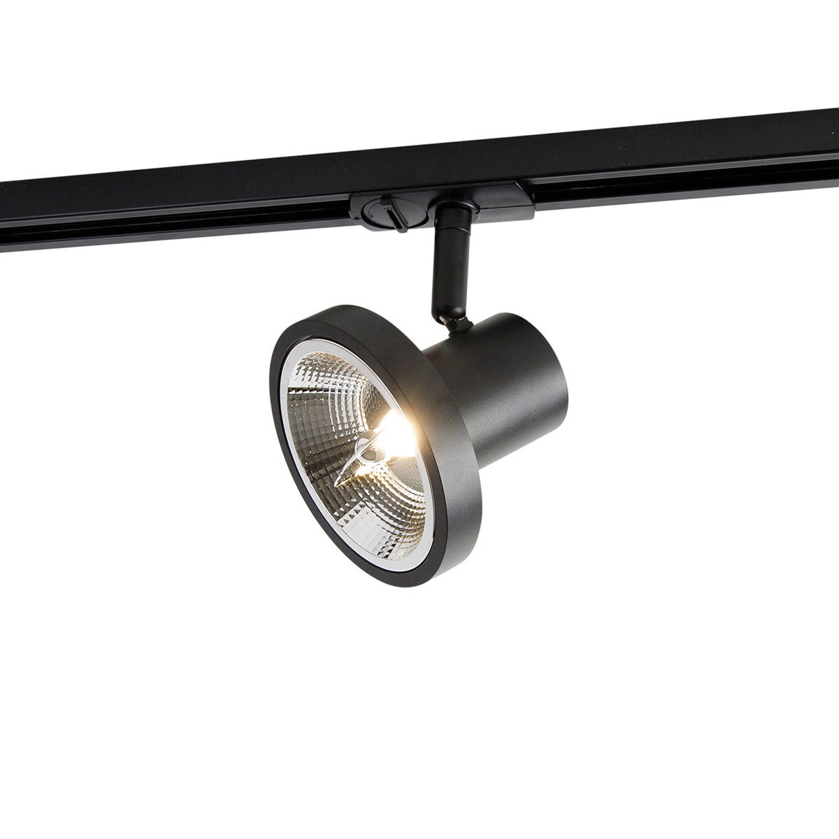 Moderné 1-fázové koľajnicové bodové svetlo čierne AR111 - Jeany