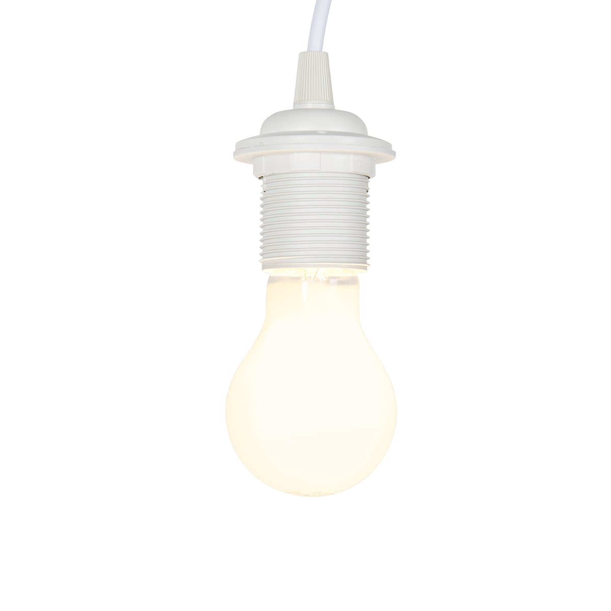 Moving Set of 5 Light Fittings White Incl. A60 Light Bulbs - Move