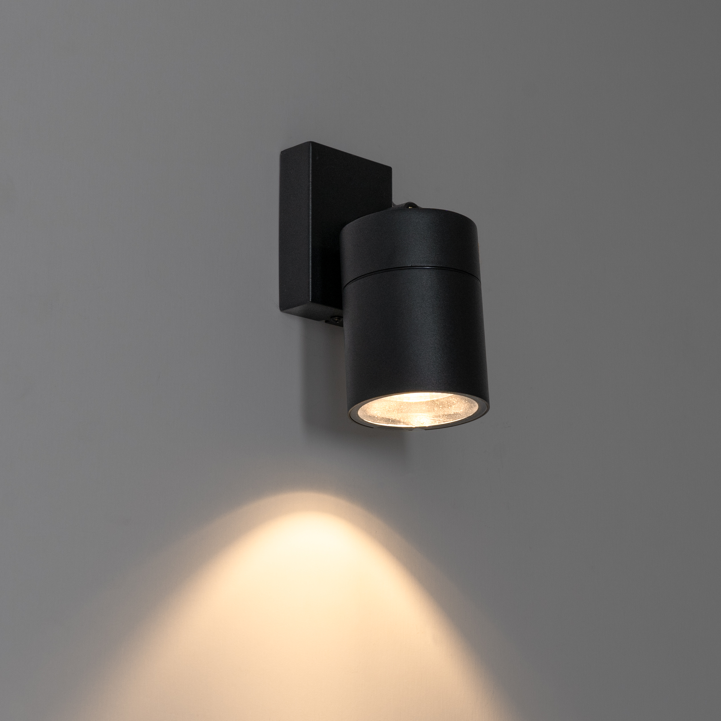 Lampada da parete per esterno nera AR70 orientabile IP44 - Solo