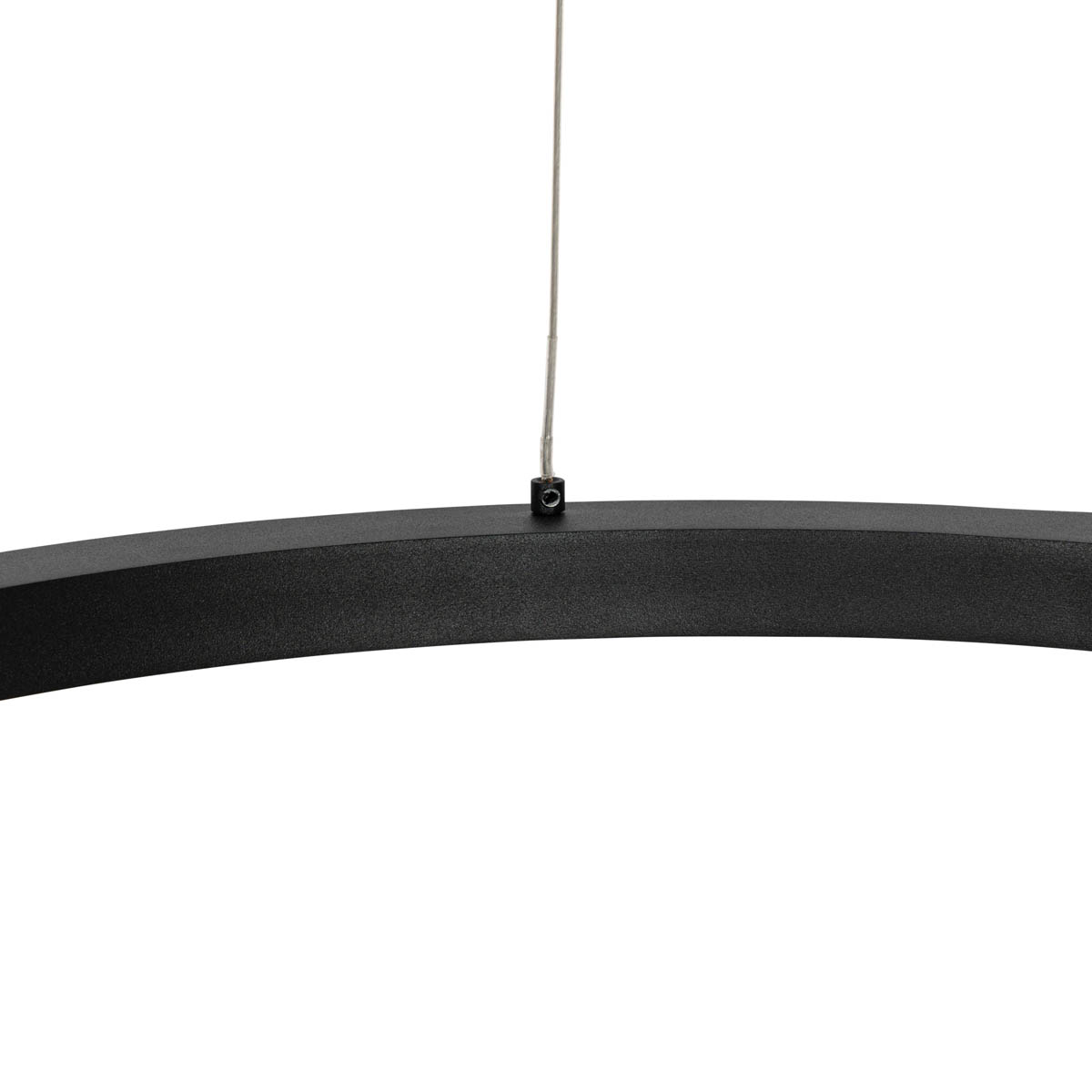 Lampada a sospensione intelligente nera 60 cm con LED e RGBW - Girello
