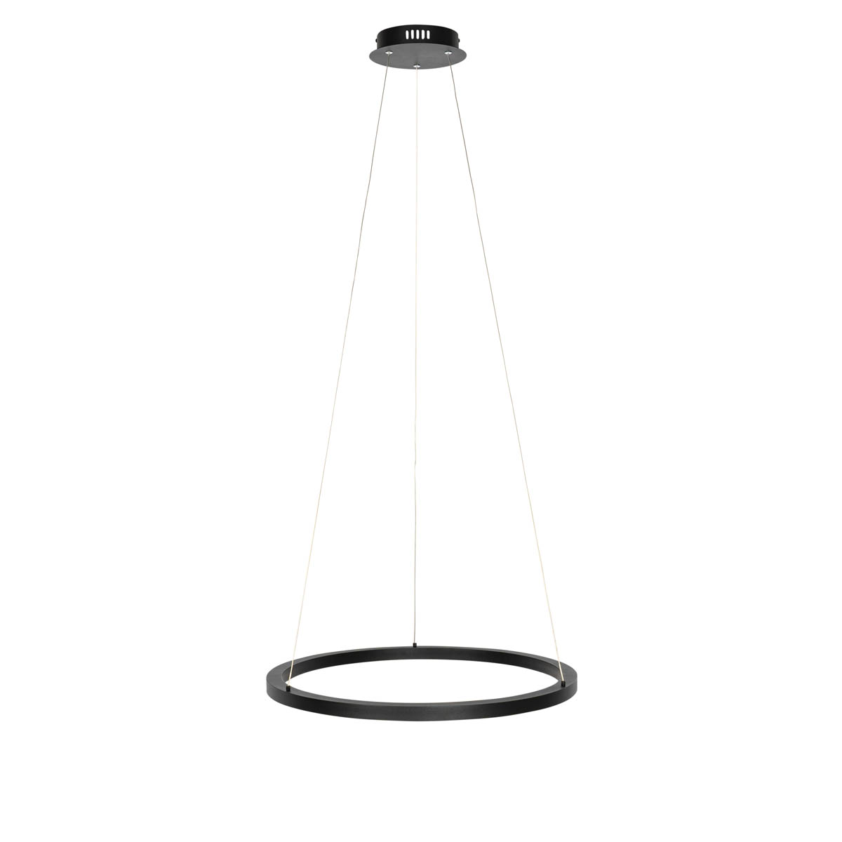 Smarte Hängelampe schwarz 60 cm inkl. LED und RGBW - Girello