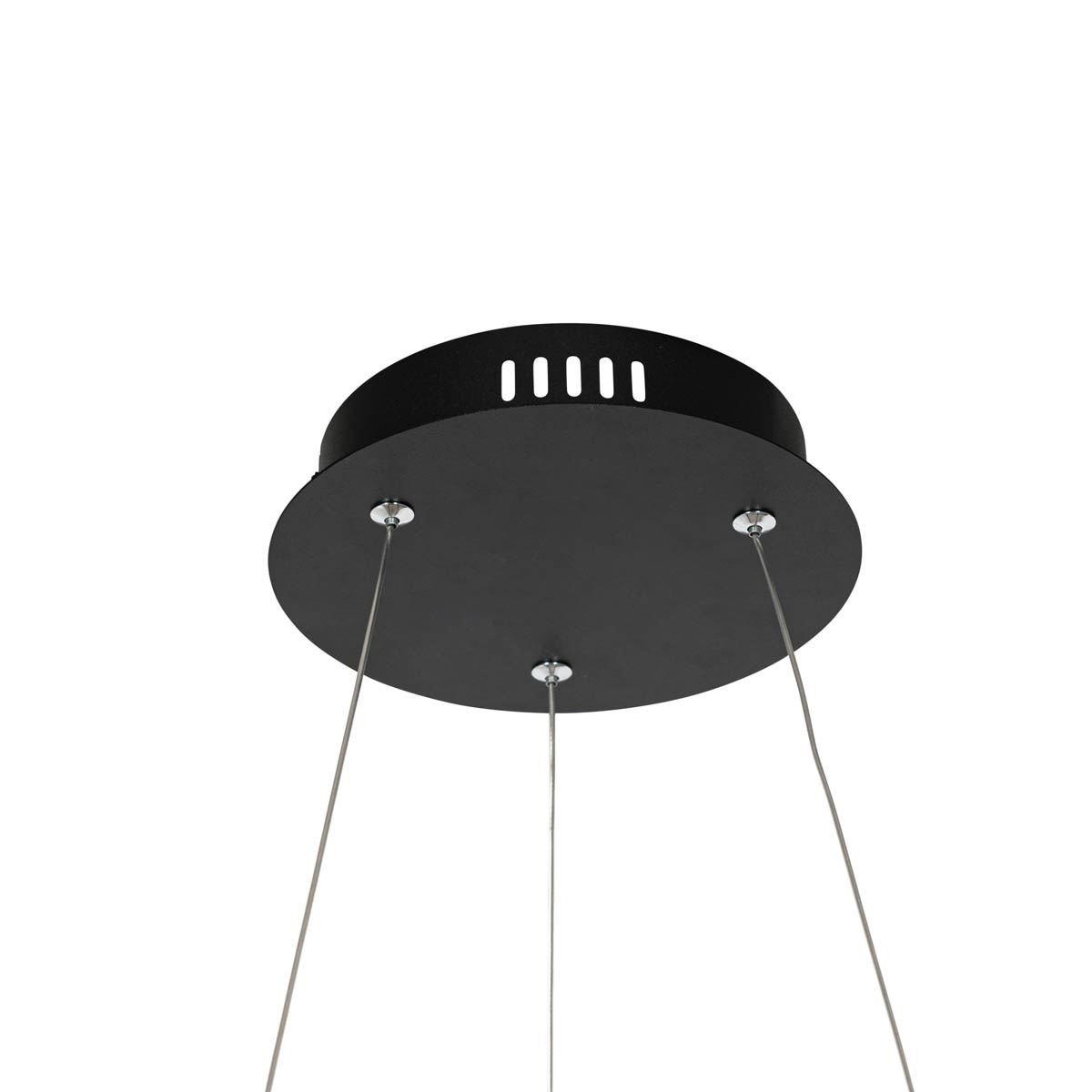 Smarte Hängelampe schwarz 60 cm inkl. LED und RGBW - Girello