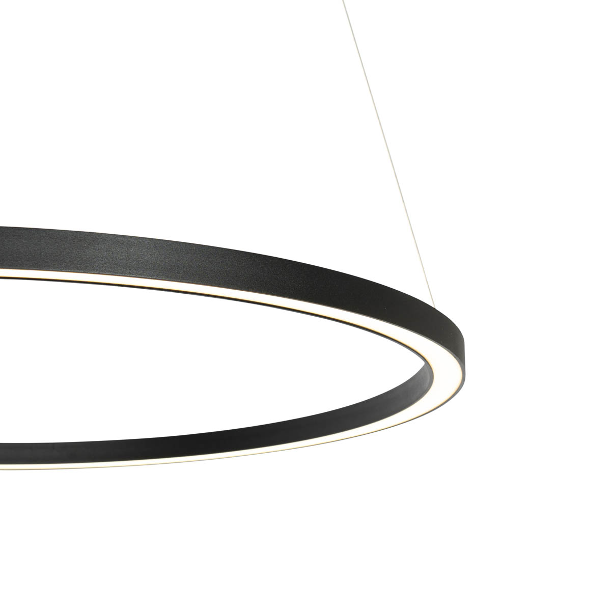 Smarte Hängelampe schwarz 80 cm inkl. LED und RGBW - Girello