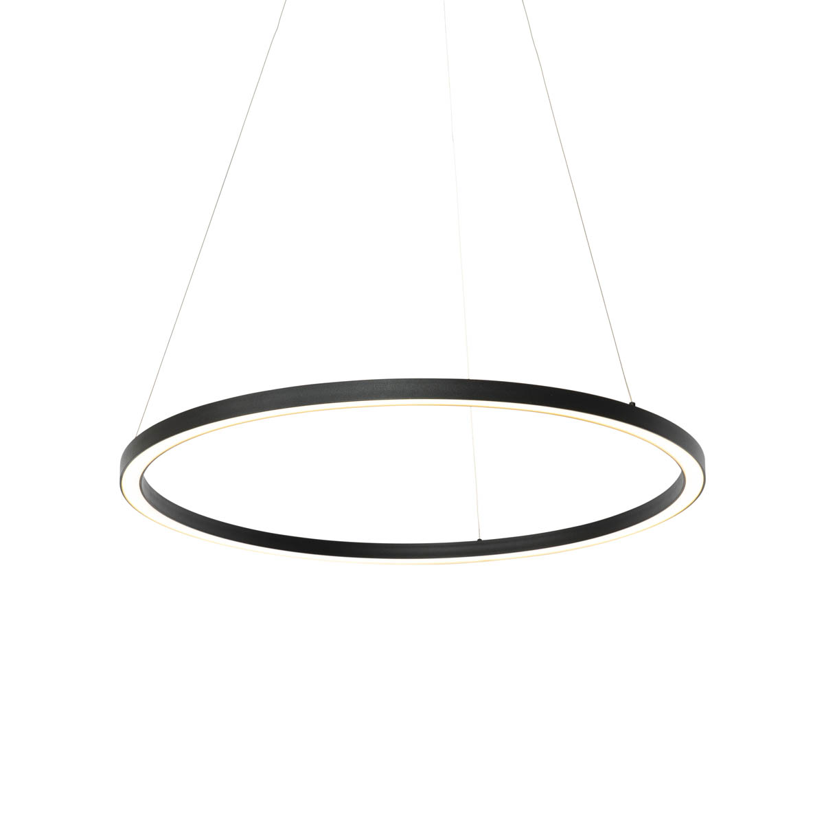 Smarte Hängelampe schwarz 80 cm inkl. LED und RGBW - Girello
