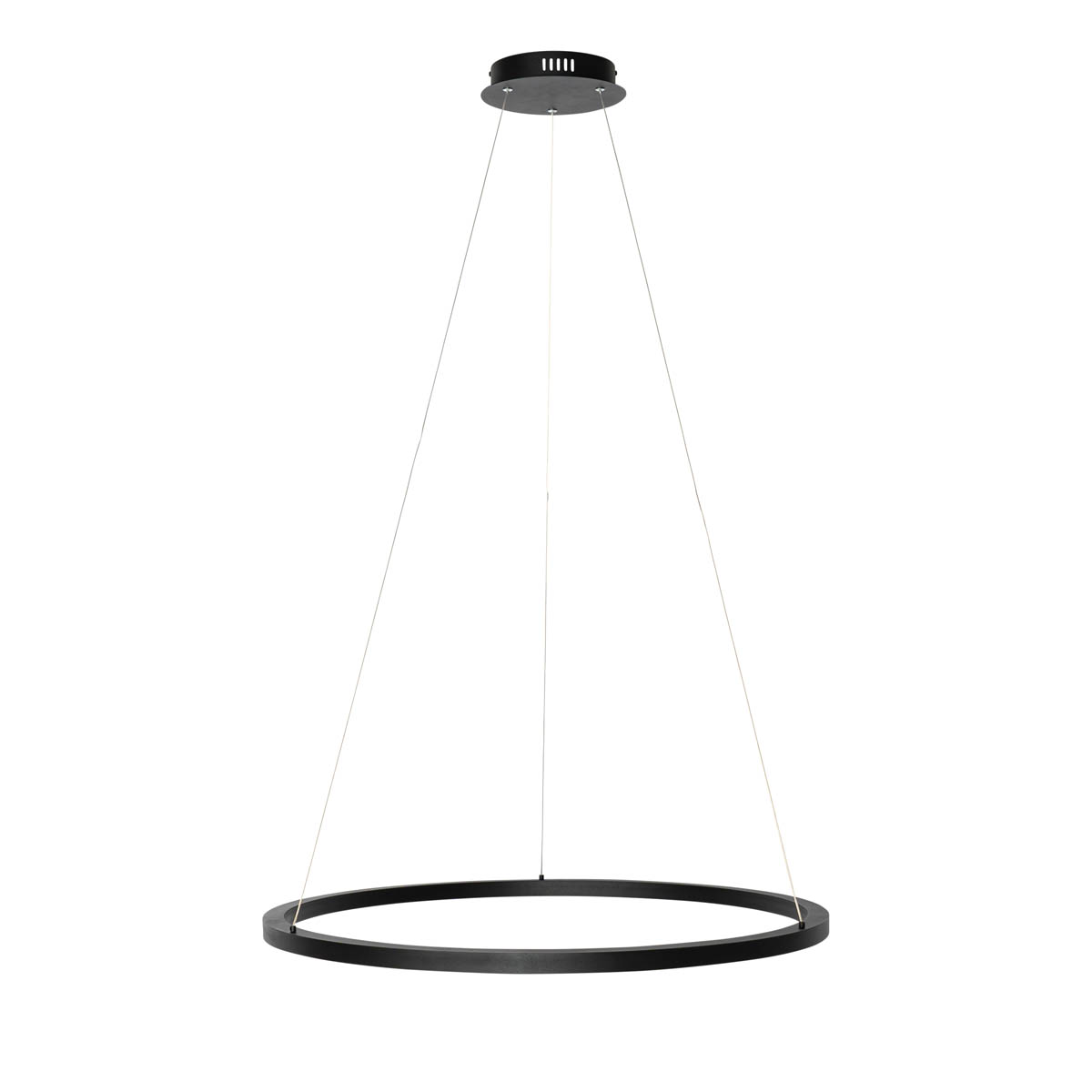 Smarte Hängelampe schwarz 80 cm inkl. LED und RGBW - Girello