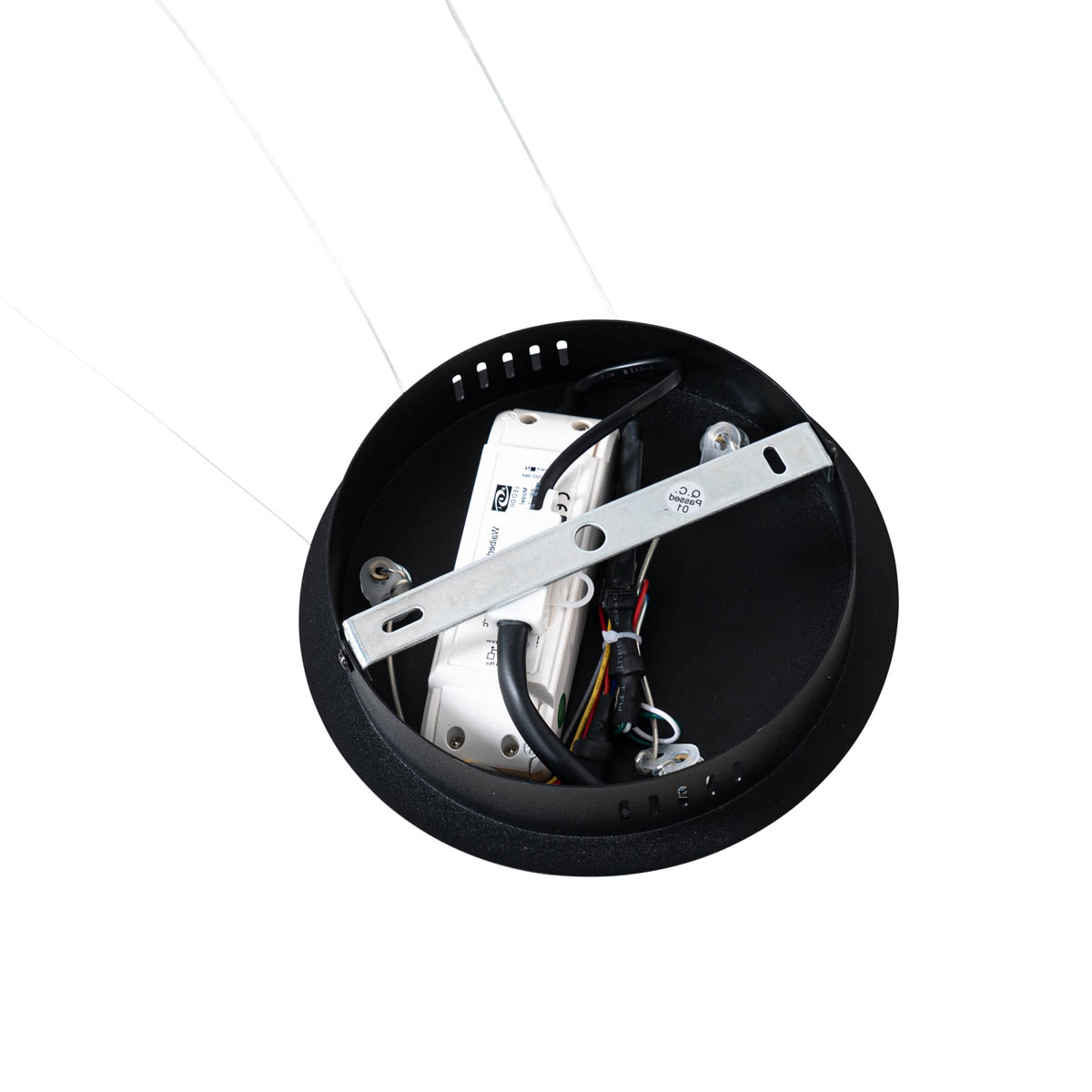 Smarte Hängelampe schwarz 80 cm inkl. LED und RGBW - Girello