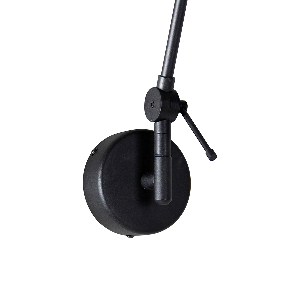 Aplique negro con pantalla blanca 30 cm regulable - Blitz