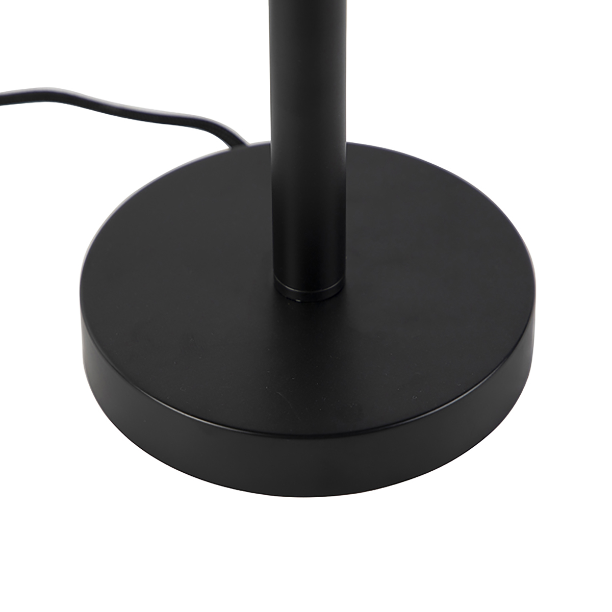 Lámpara de mesa clásica negra con pantalla rosa de 30 cm - Simplo