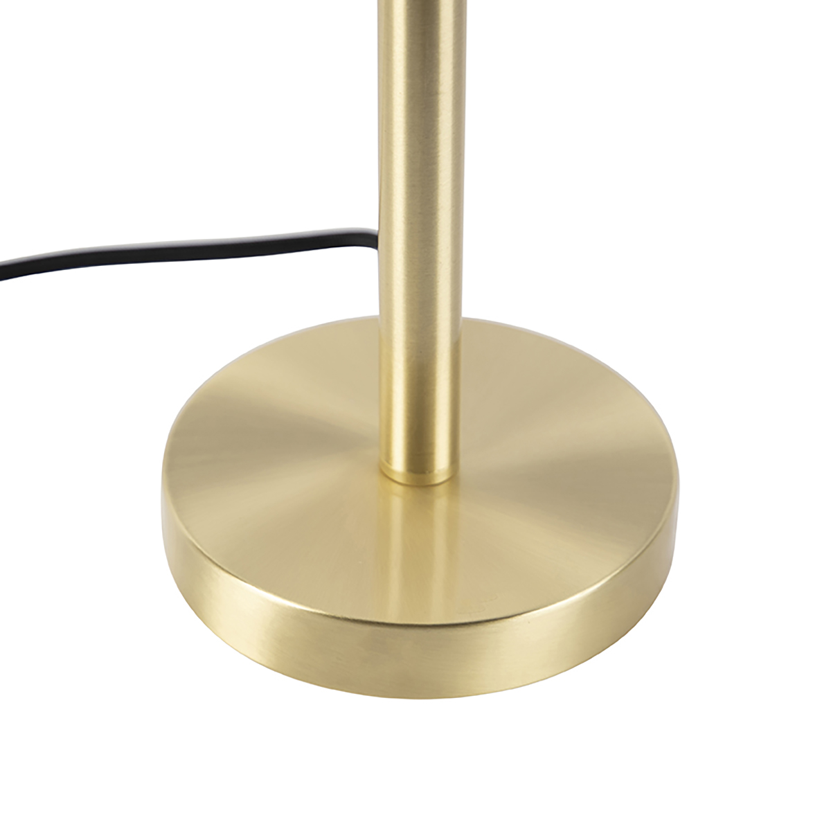 Classic Table Lamp Brass with Granny Lampshade Cream 30 cm - Simplo