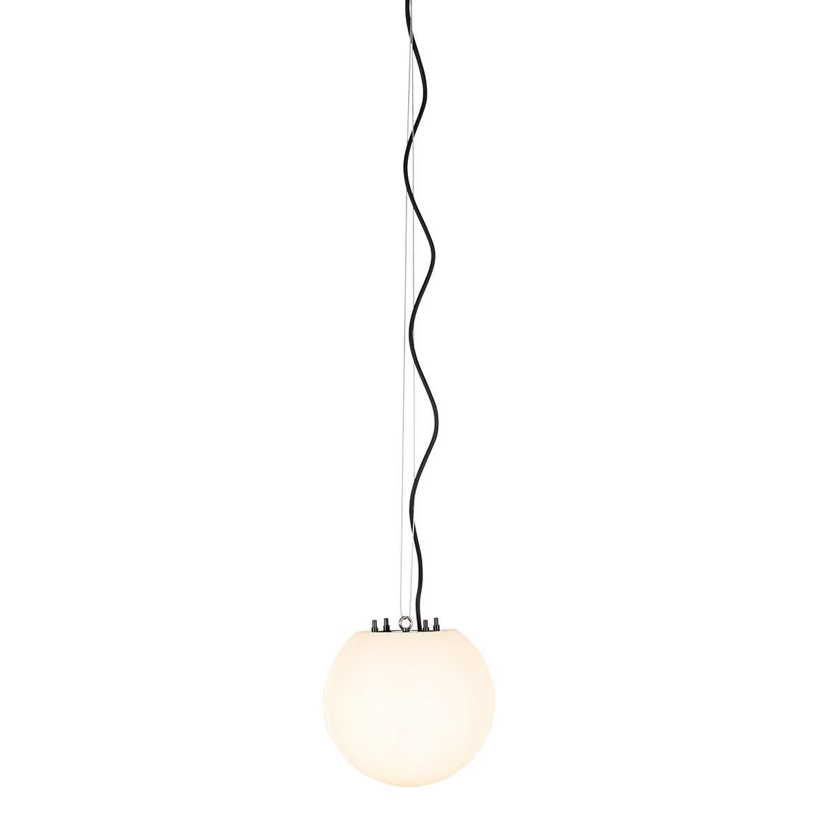 Lámpara colgante moderna para exterior blanca 25 cm IP65 - Nura
