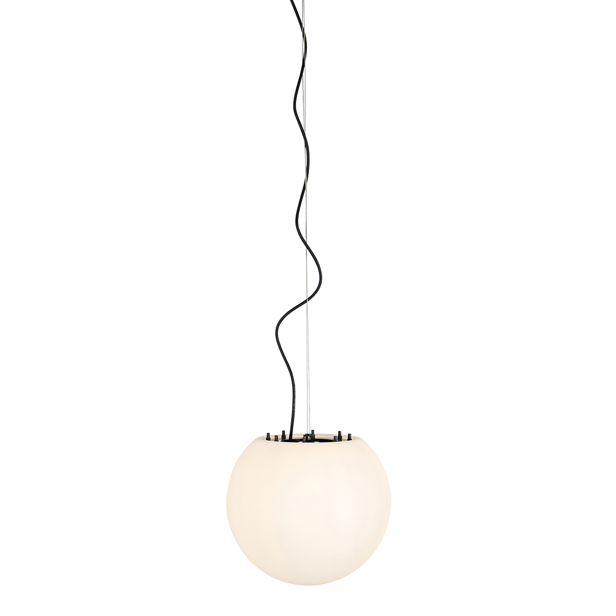 Modern Outdoor Pendant Lamp White 35 cm IP44 - Nura