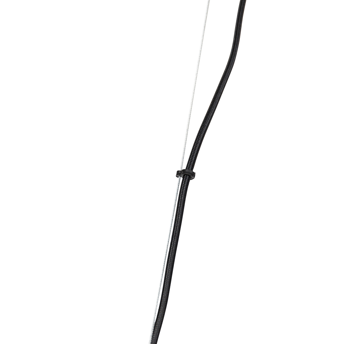 Lampadario Art Déco nero con vetro fumé 12 luci - DAVID