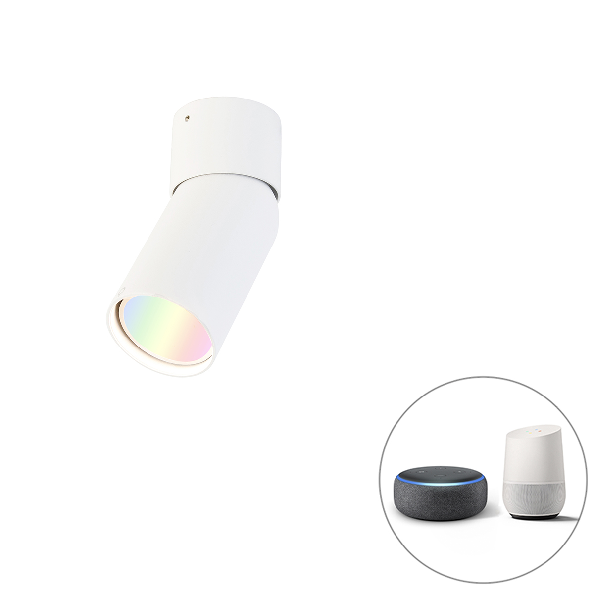 Smart spot biely nastaviteľný vrátane WiFi GU10 - Falo Smart spot biely nastaviteľný vrátane WiFi GU10 - Falo